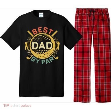 Disc Golf Fathers Best Dad By Par Funny Golf Gift Pajama Set
