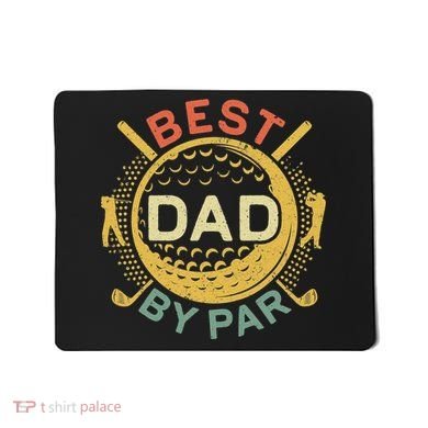Disc Golf Fathers Best Dad By Par Funny Golf Gift Mousepad