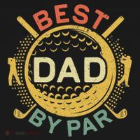 Disc Golf Fathers Best Dad By Par Funny Golf Gift Mousepad thumb 1