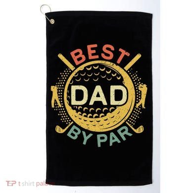 Disc Golf Fathers Best Dad By Par Funny Golf Gift Golf Towel