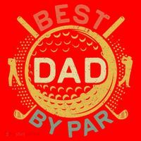 Disc Golf Fathers Best Dad By Par Funny Golf Gift Santa Hat thumb 1