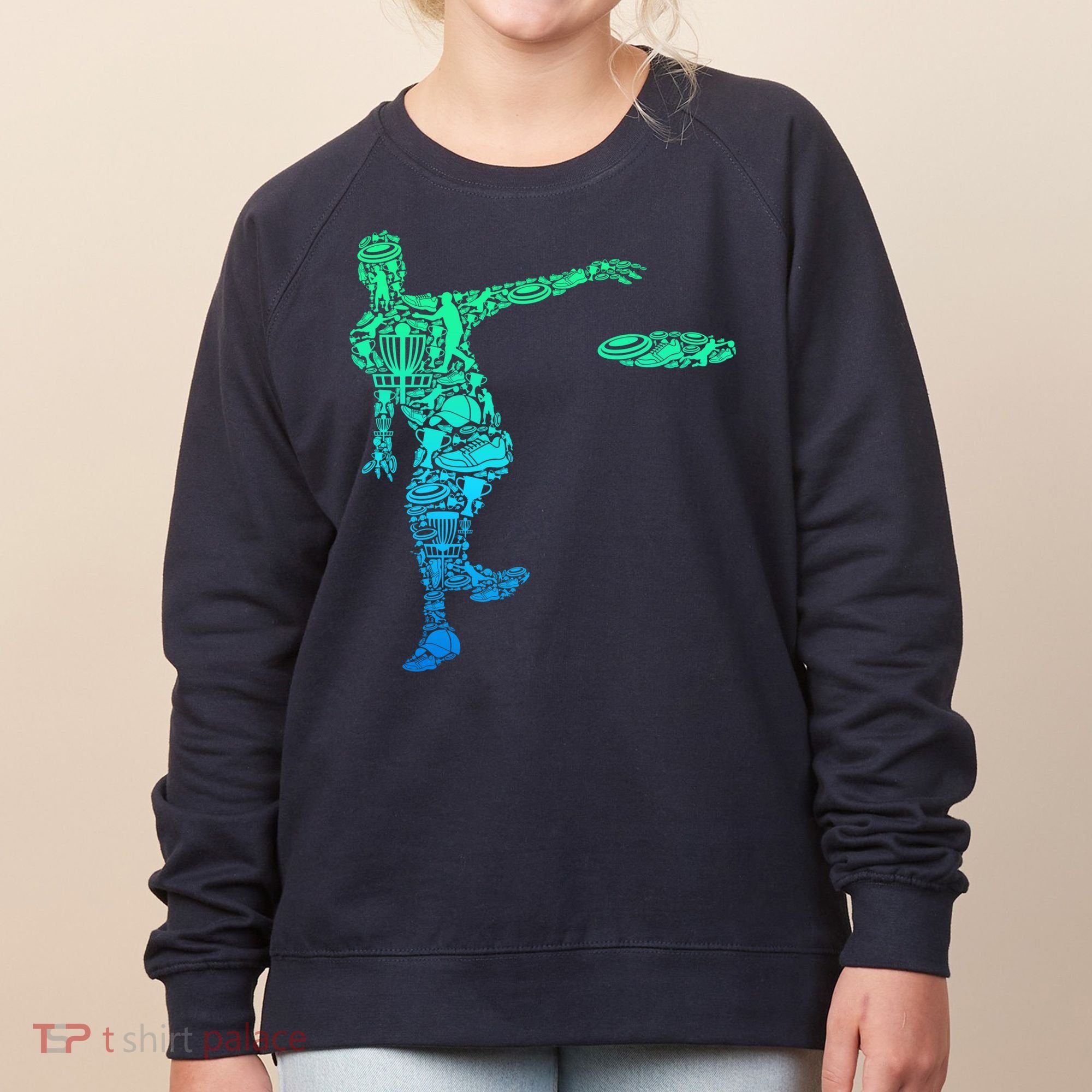 Disc Golf Frisbee Boy Women's Sweatshirt
