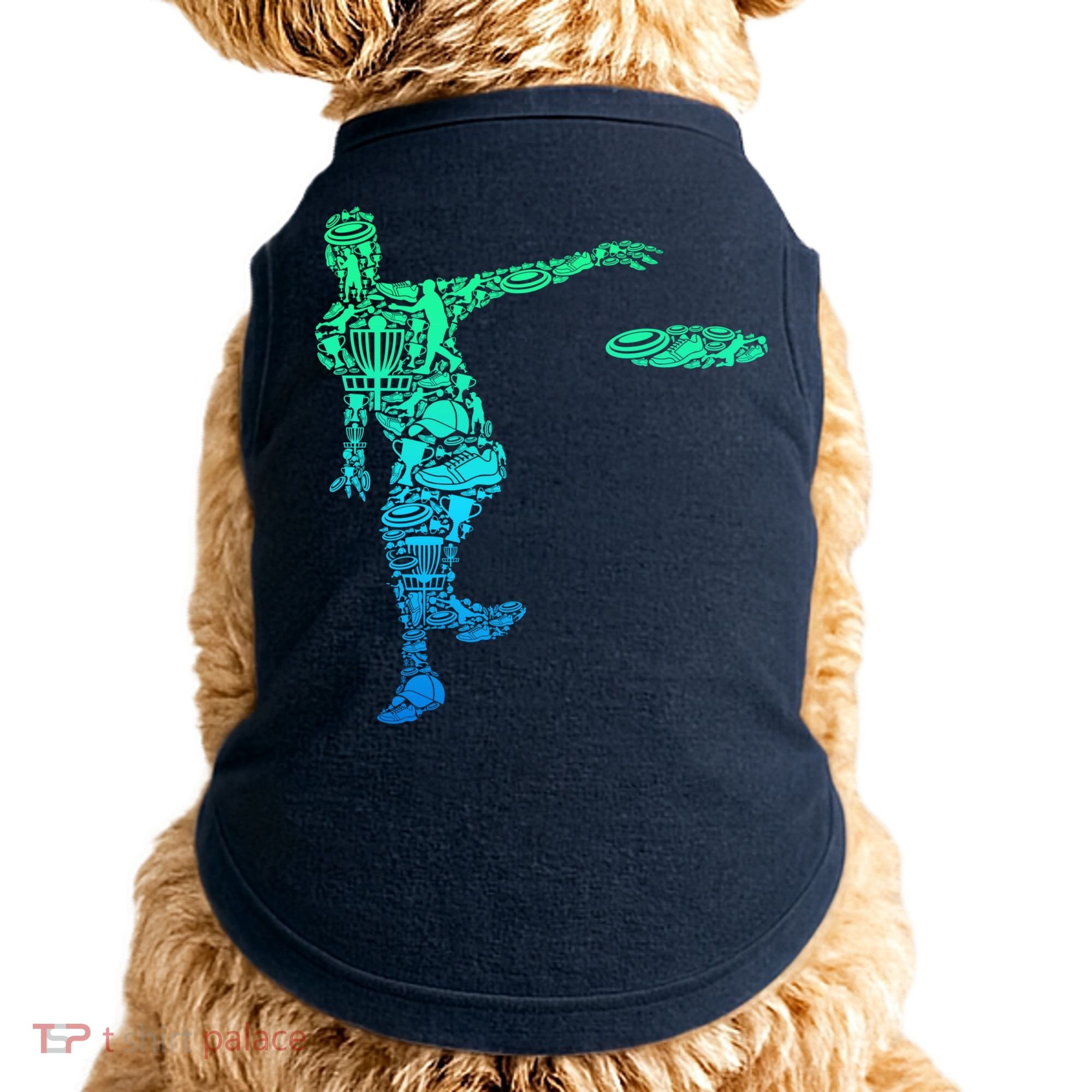 Disc Golf Frisbee Boy Doggie Tank