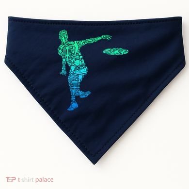 Disc Golf Frisbee Boy USA-Made Doggie Bandana