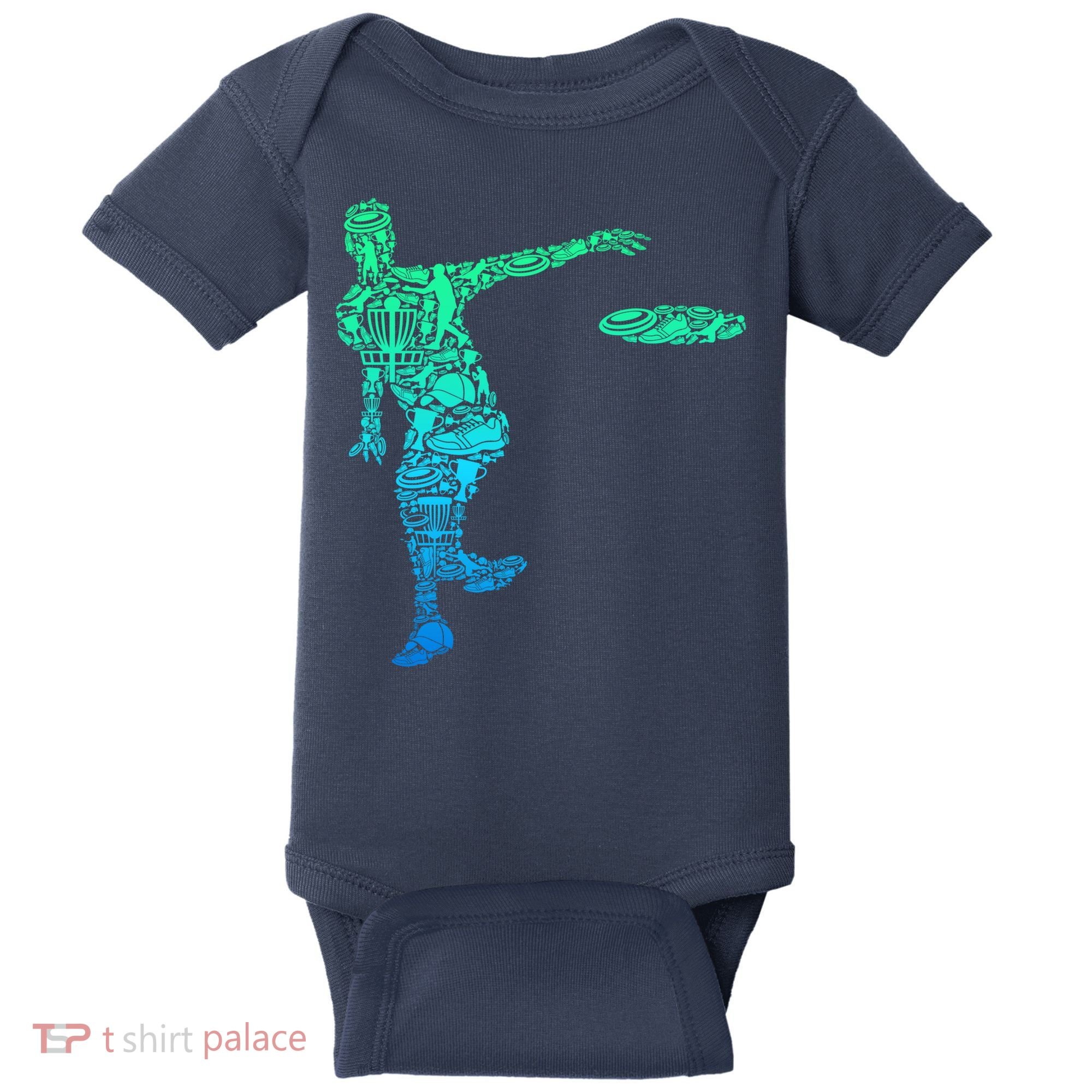 Disc Golf Frisbee Boy Baby Bodysuit