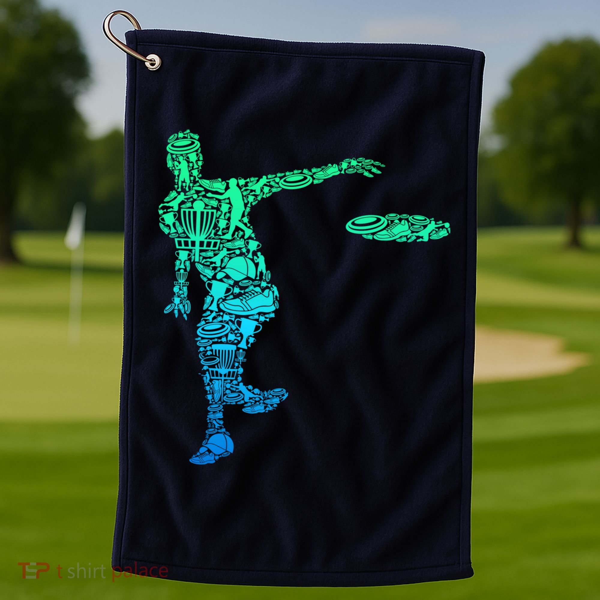 Disc Golf Frisbee Boy Golf Towel
