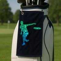 Disc Golf Frisbee Boy Golf Towel thumb 2