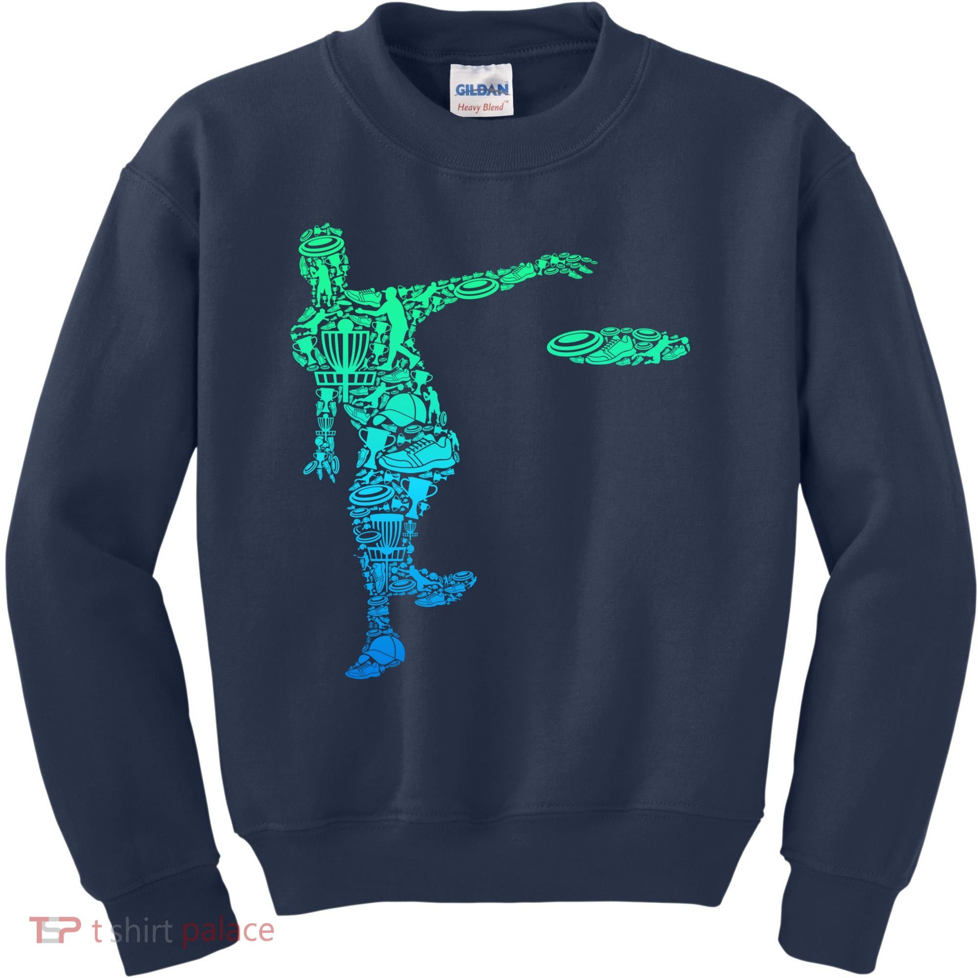 Disc Golf Frisbee Boy Kids Sweatshirt