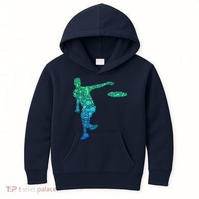 Disc Golf Frisbee Boy Kids Hoodie