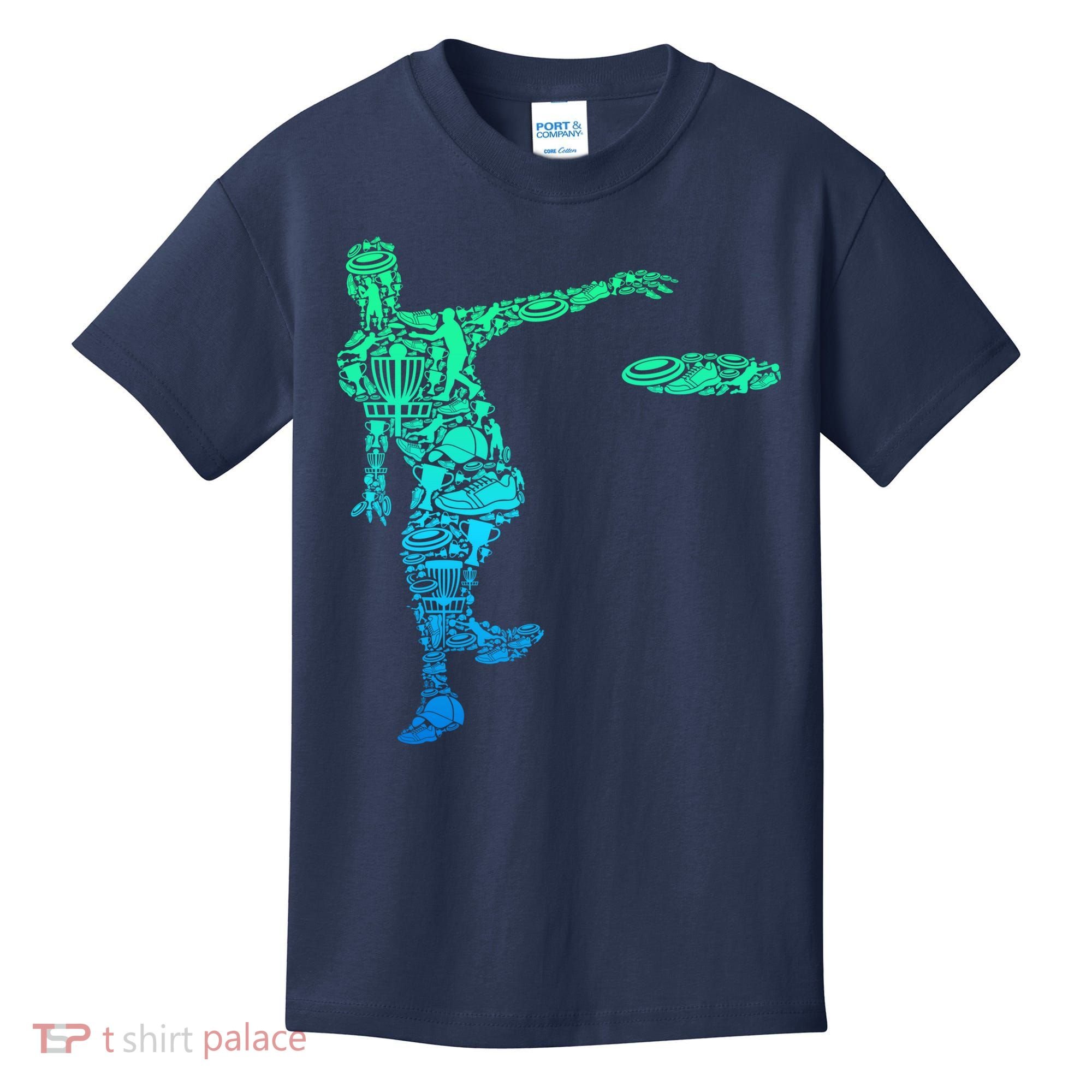 Disc Golf Frisbee Boy Kids T-Shirt