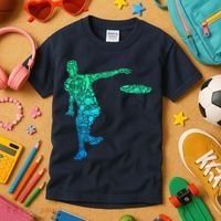 Disc Golf Frisbee Boy Kids T-Shirt thumb 3