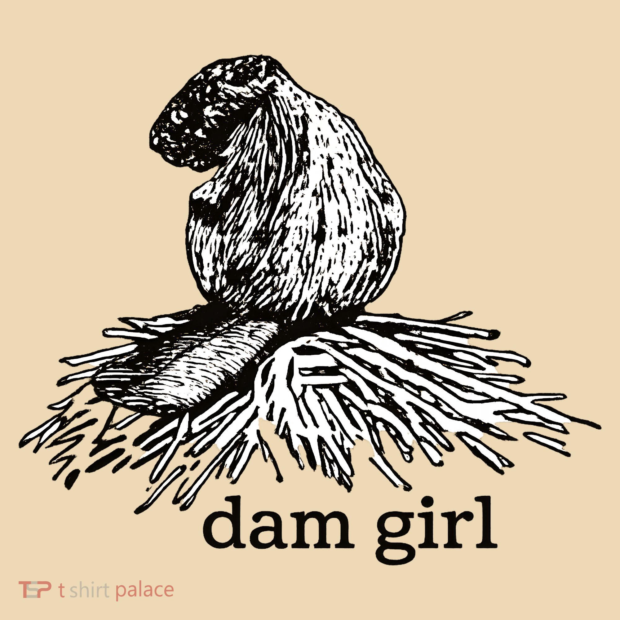 Dam Girl Funny Beaver Meme Tote Bag