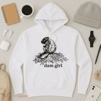 Dam Girl Funny Beaver Meme Hoodie thumb 3