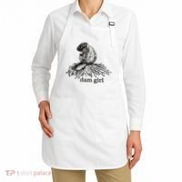 Dam Girl Funny Beaver Meme Apron thumb 2