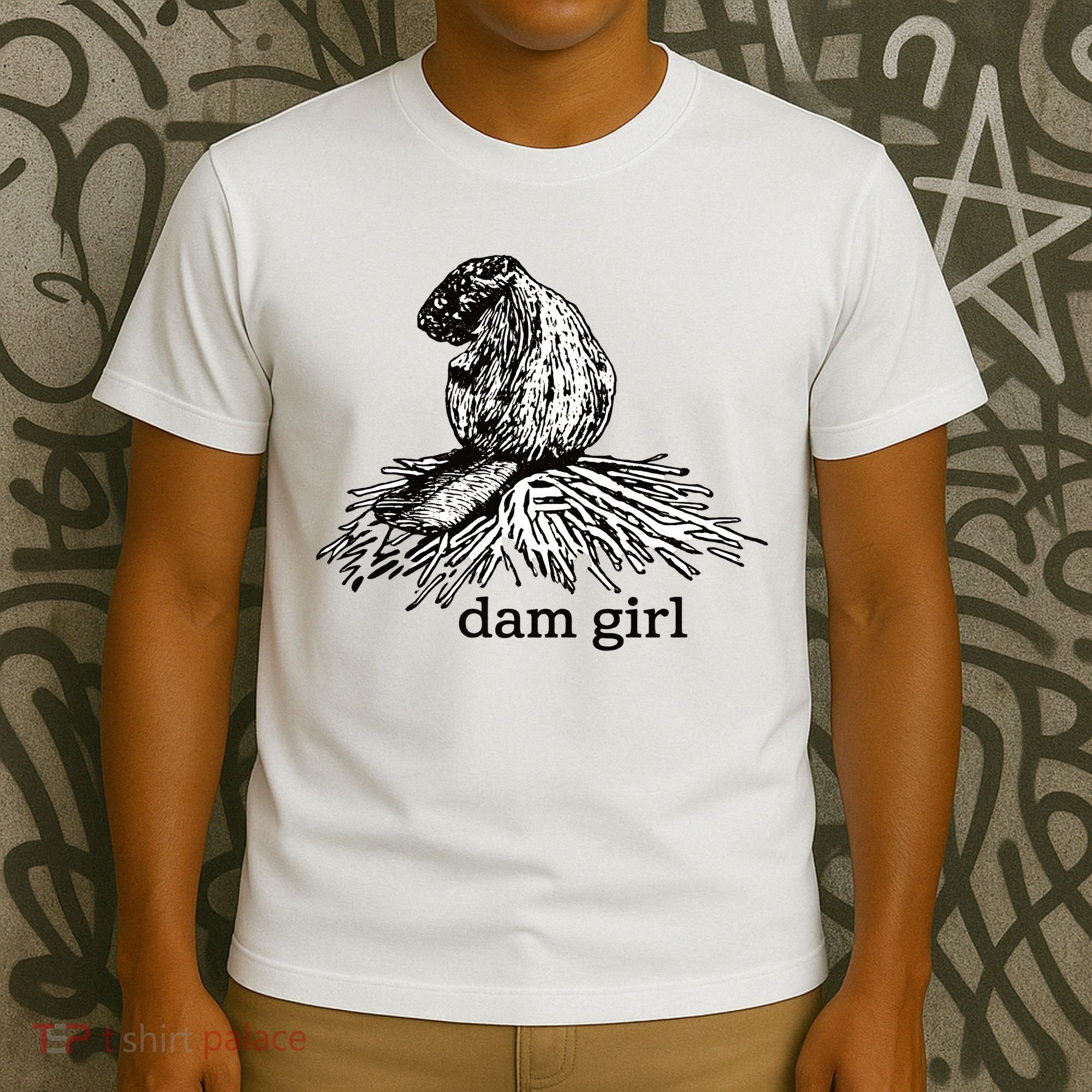 Dam Girl Funny Beaver Meme T-Shirt