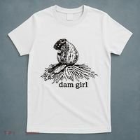 Dam Girl Funny Beaver Meme T-Shirt thumb 5