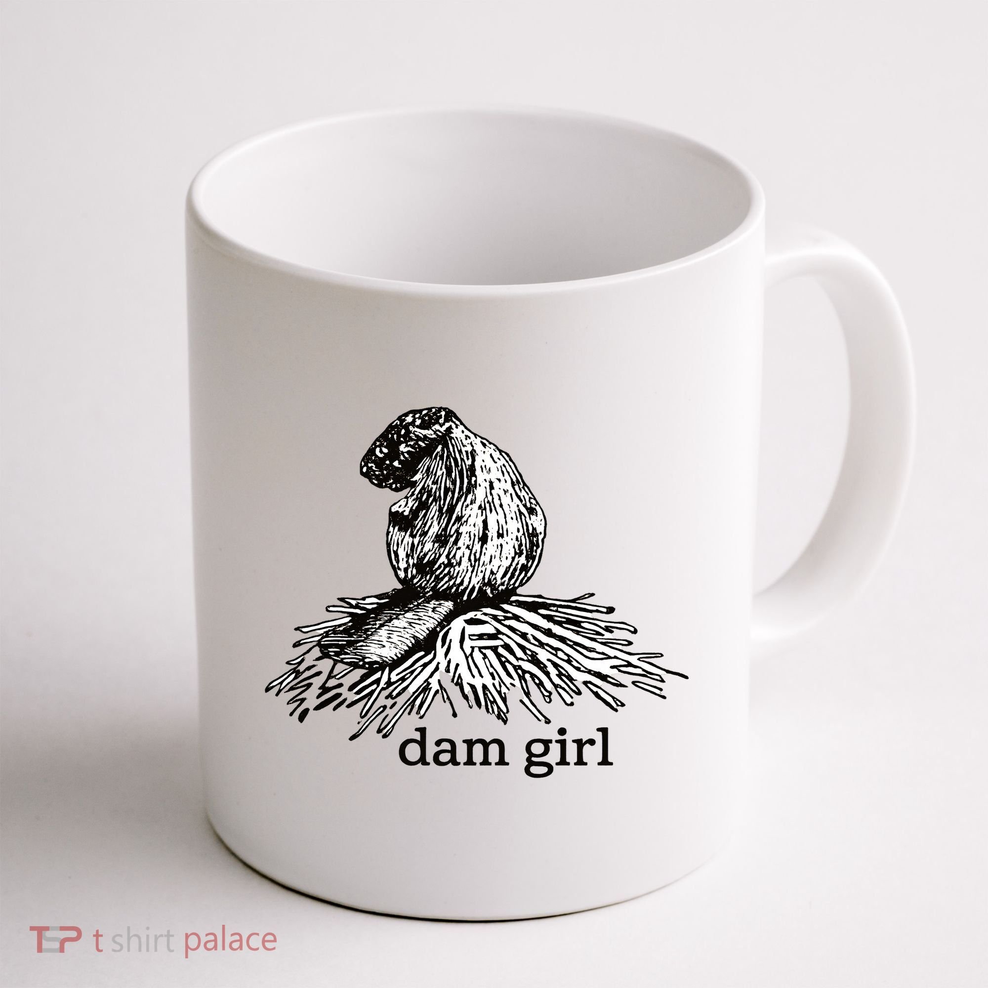 Dam Girl Funny Beaver Meme Coffee Mug