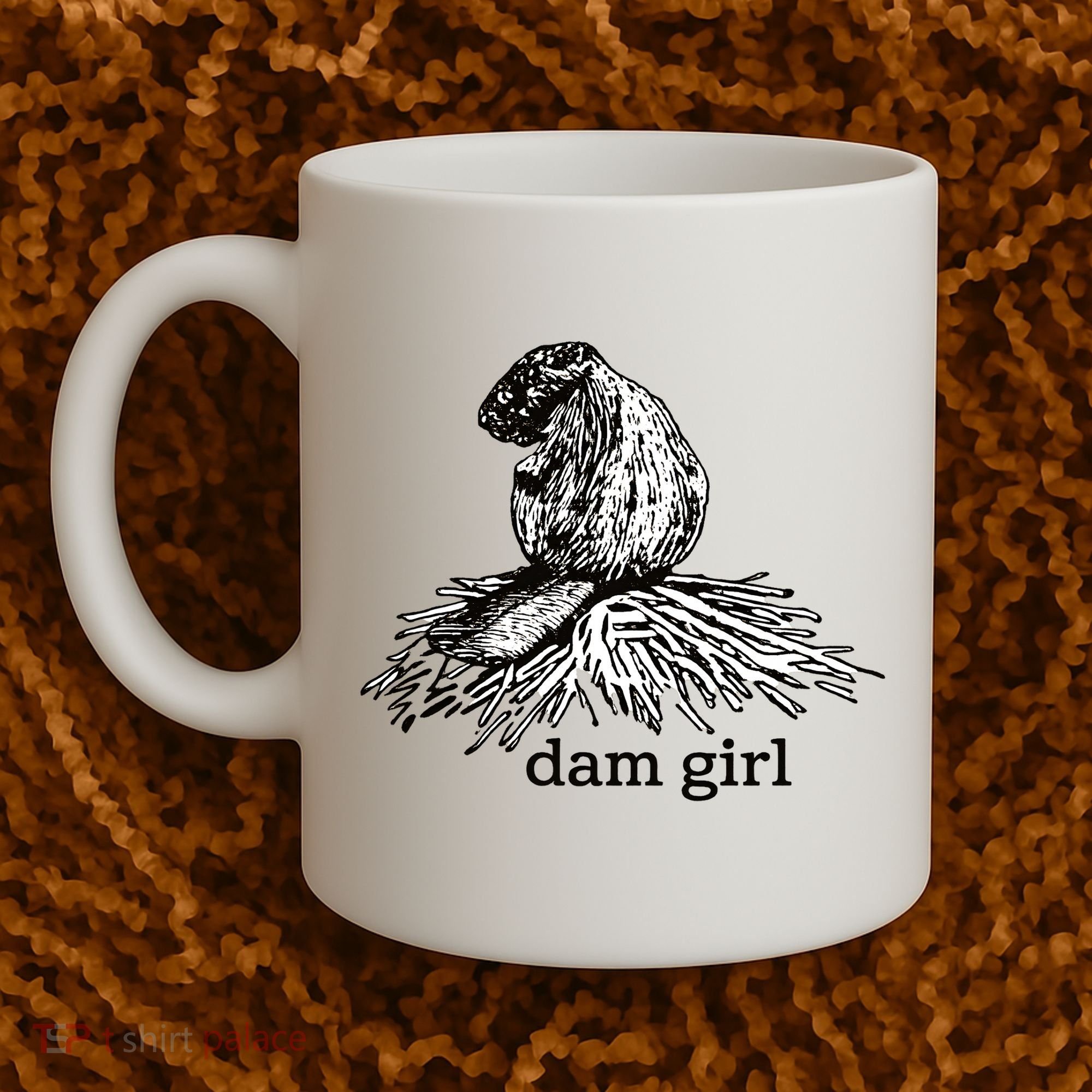Dam Girl Funny Beaver Meme Coffee Mug