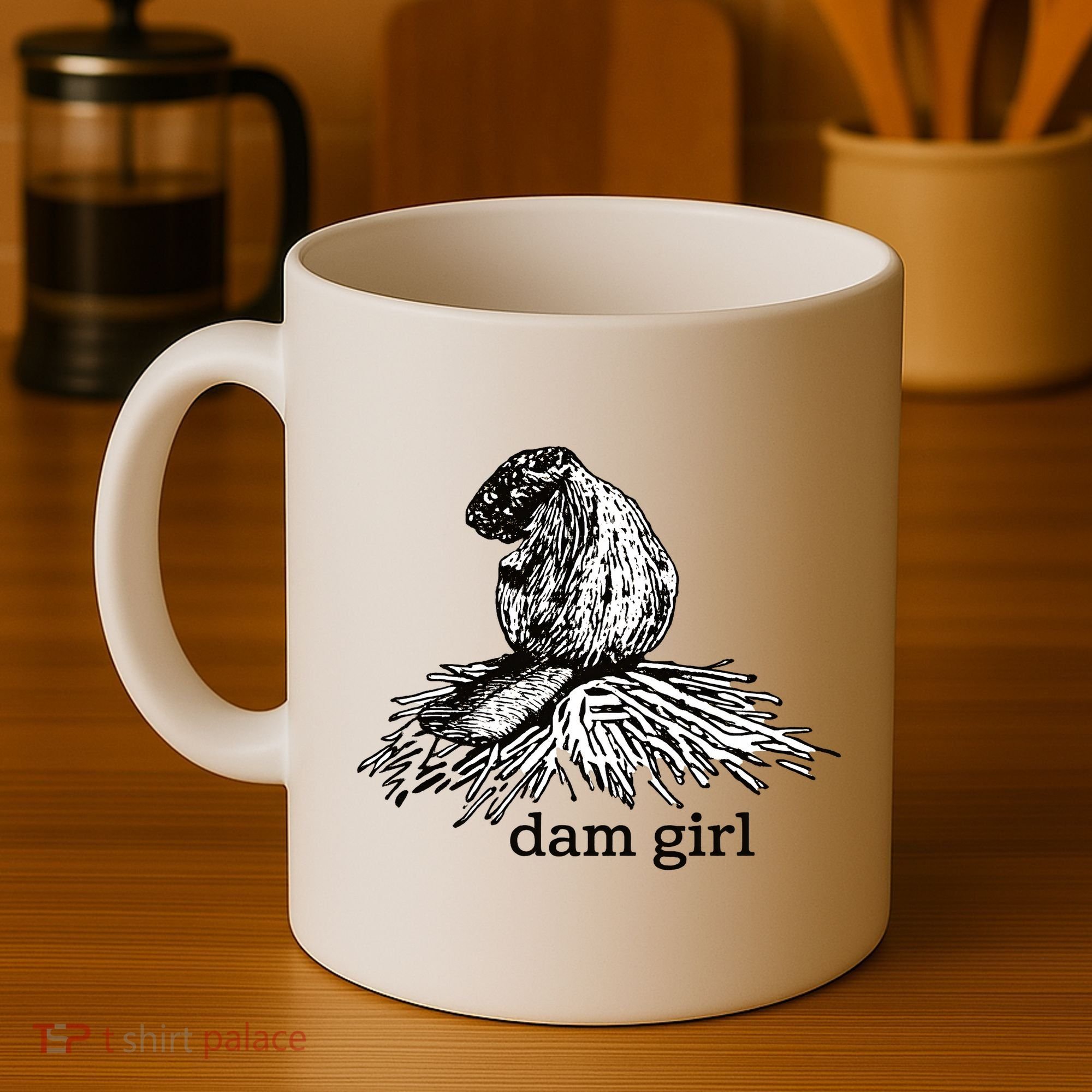 Dam Girl Funny Beaver Meme Coffee Mug