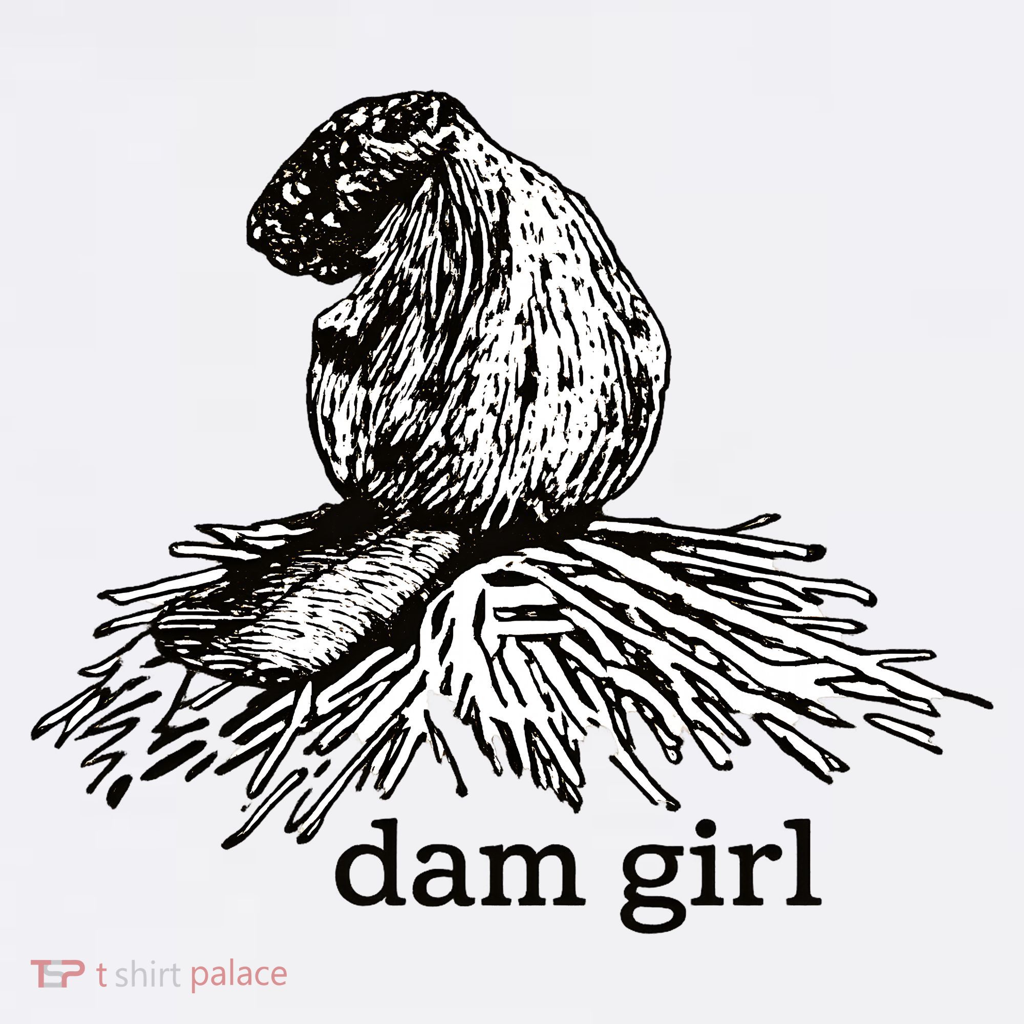 Dam Girl Funny Beaver Meme Polo