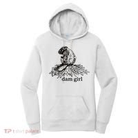 Dam Girl Funny Beaver Meme Women's Hoodie thumb 0
