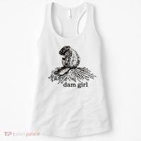 Dam Girl Funny Beaver Meme Women's Tank Top thumb 0