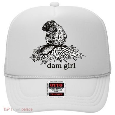 Dam Girl Funny Beaver Meme Hat