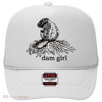 Dam Girl Funny Beaver Meme Hat thumb 0