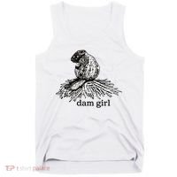 Dam Girl Funny Beaver Meme Tank Top thumb 0