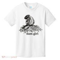 Dam Girl Funny Beaver Meme Kids T-Shirt thumb 0