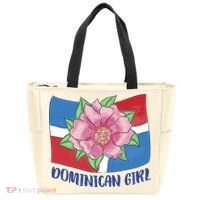 Dominican Girl Flag Tote Bag thumb 0