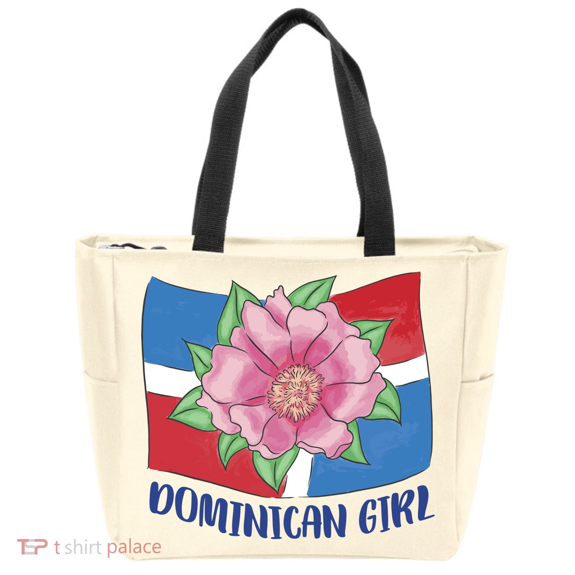 Dominican Girl Flag Tote Bag