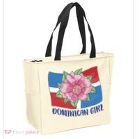 Dominican Girl Flag Tote Bag thumb 2