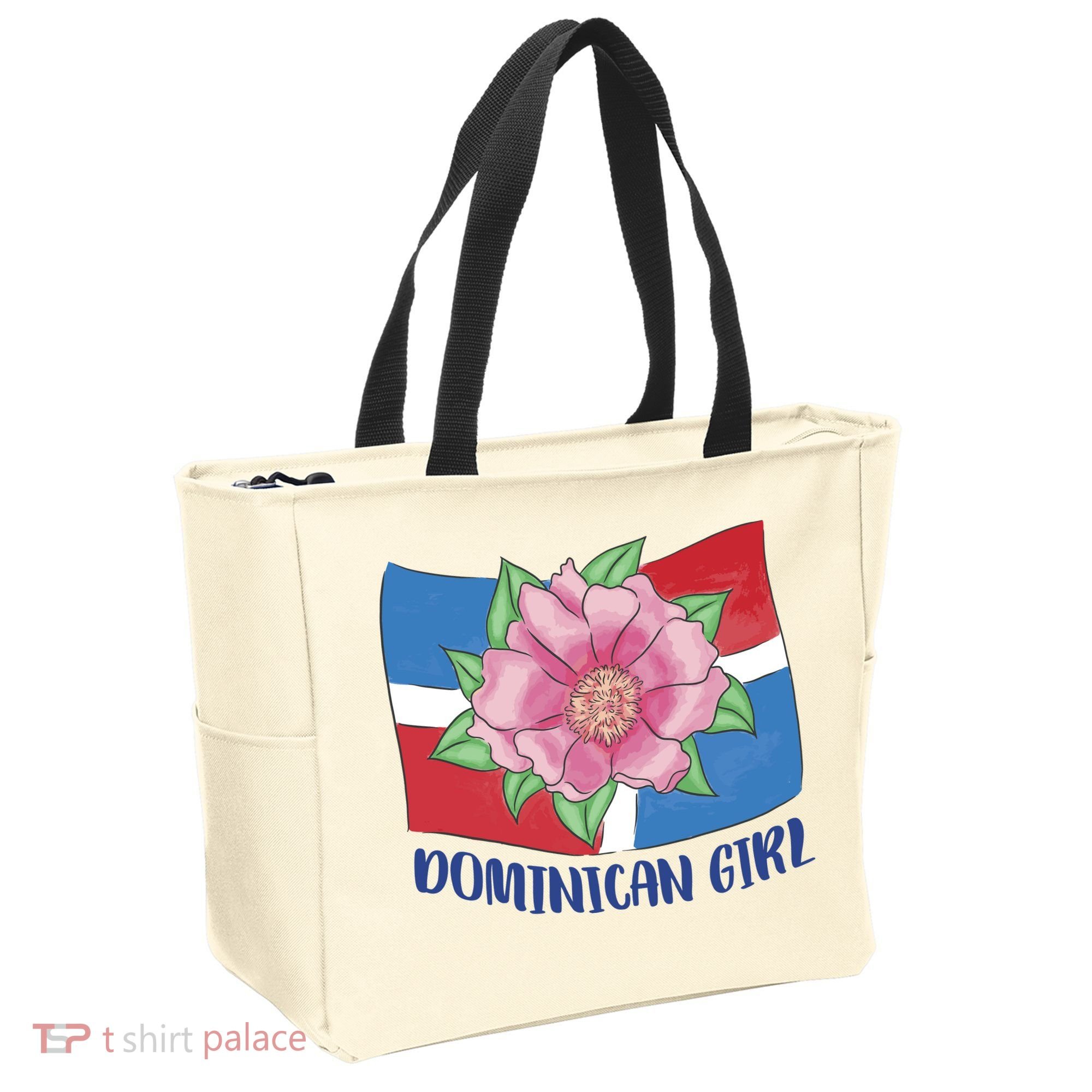 Dominican Girl Flag Tote Bag