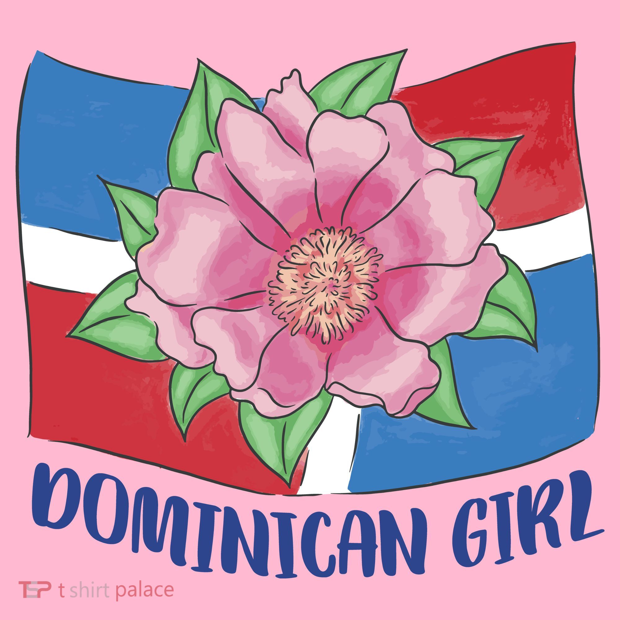Dominican Girl Flag Coaster