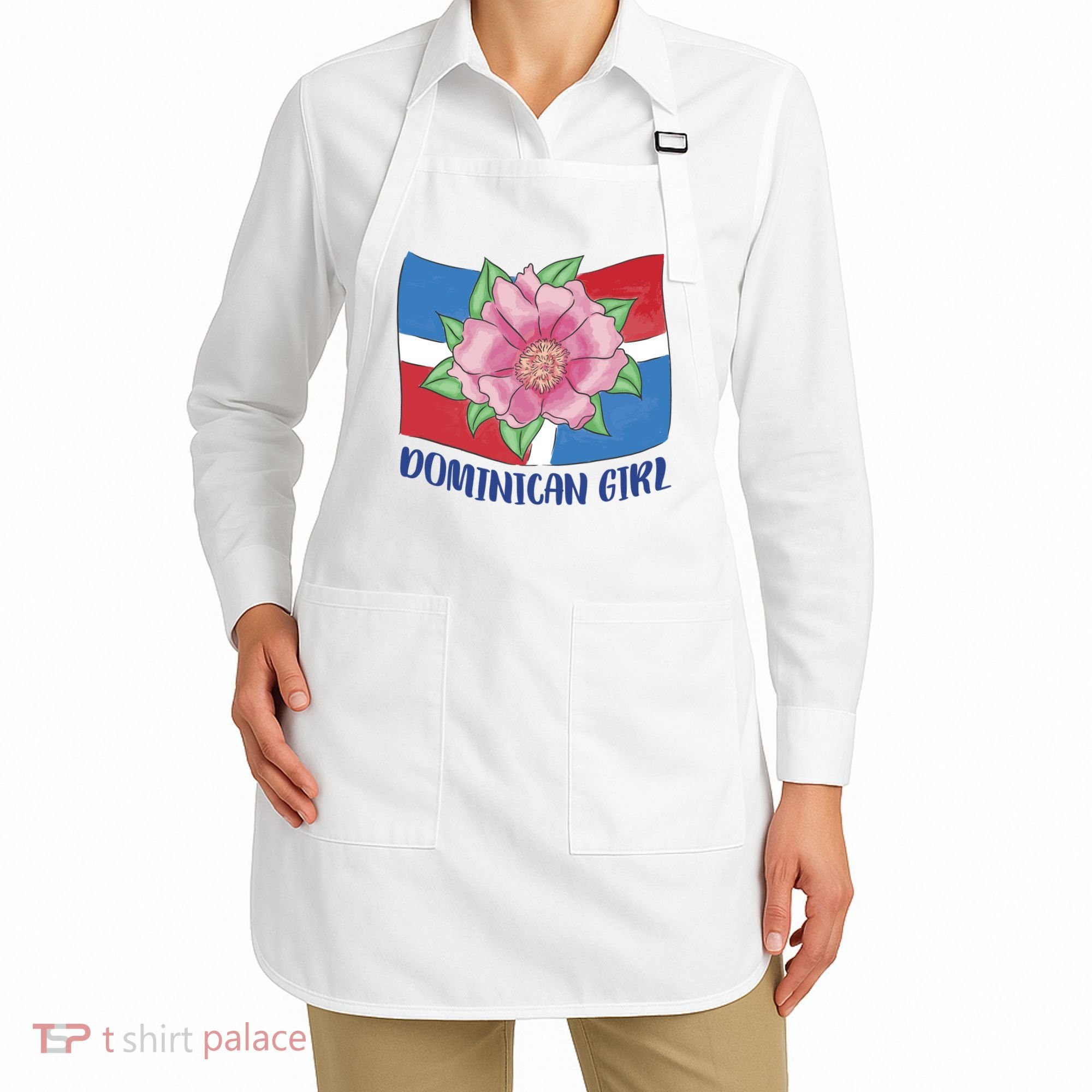 Dominican Girl Flag Apron