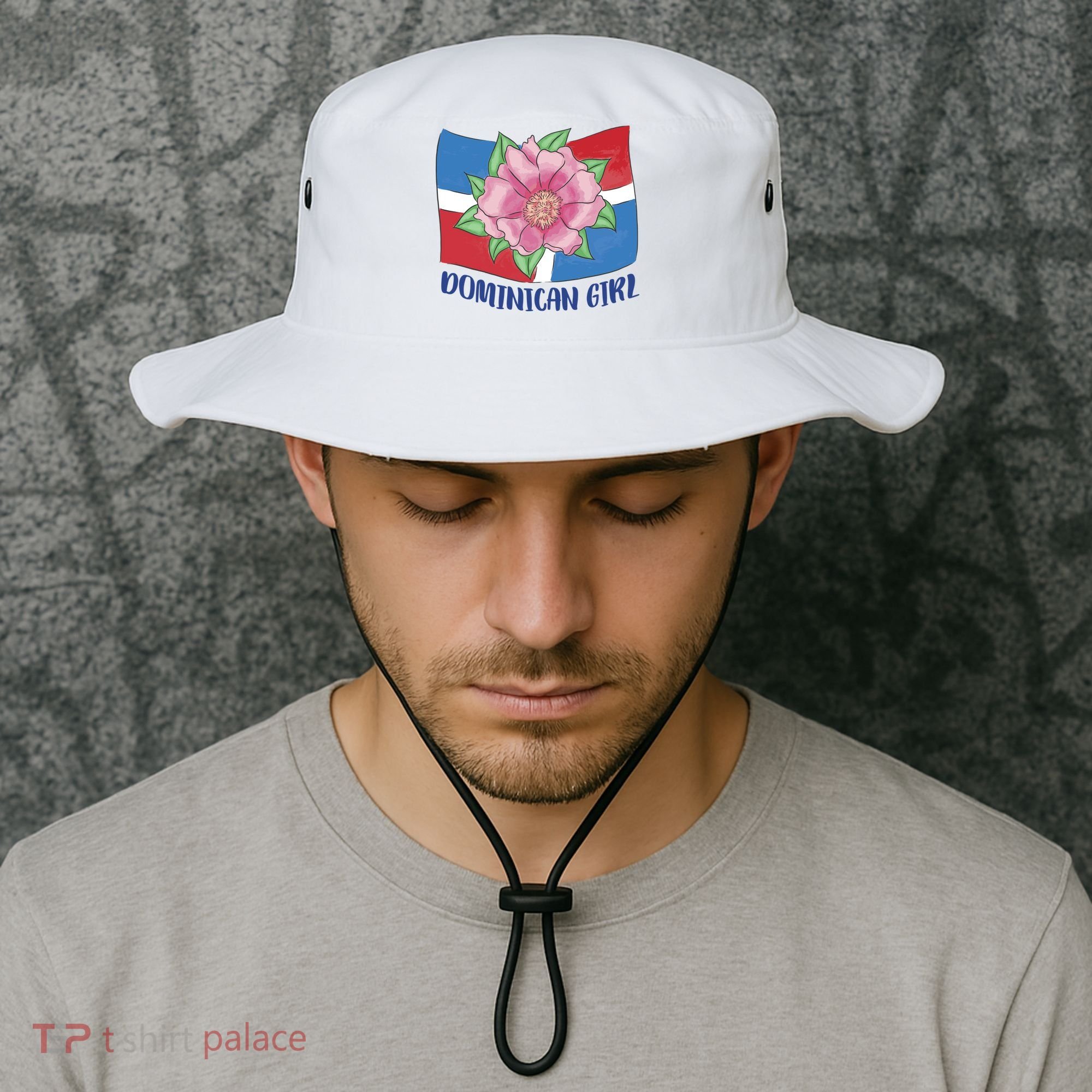 Dominican Girl Flag Bucket Hat