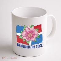 Dominican Girl Flag Coffee Mug thumb 1