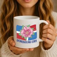 Dominican Girl Flag Coffee Mug thumb 3