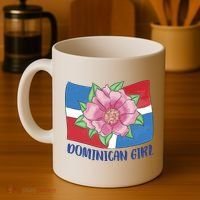 Dominican Girl Flag Coffee Mug thumb 4