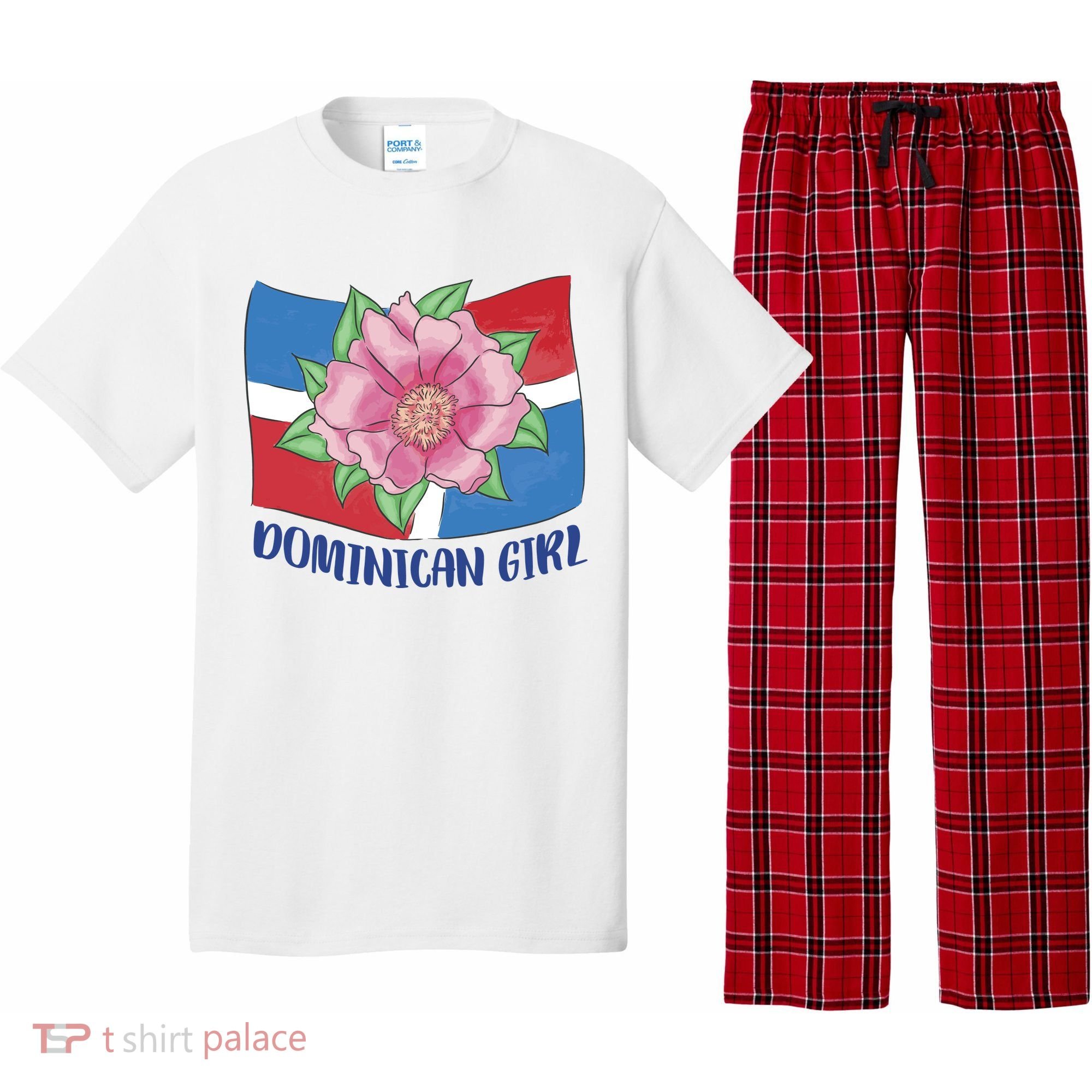 Dominican Girl Flag Pajama Set