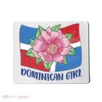 Dominican Girl Flag Mousepad thumb 0