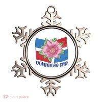 Dominican Girl Flag Ornament thumb 0