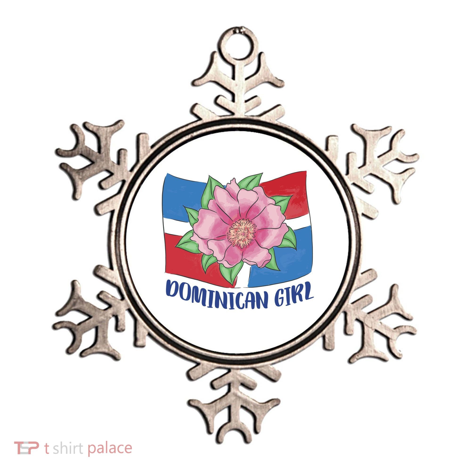 Dominican Girl Flag Ornament