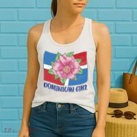 Dominican Girl Flag Women's Tank Top thumb 2