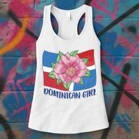Dominican Girl Flag Women's Tank Top thumb 3