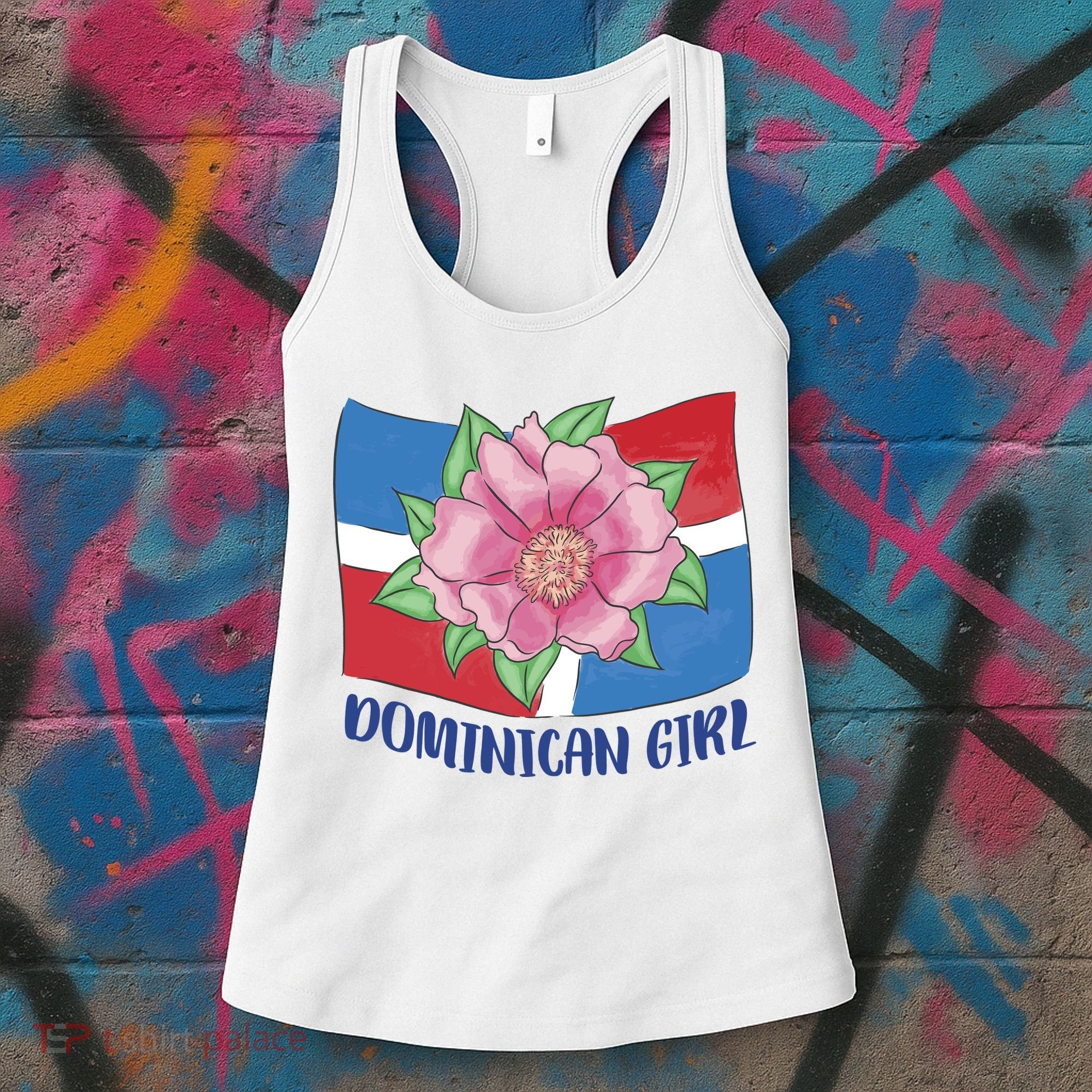Dominican Girl Flag Women's Tank Top