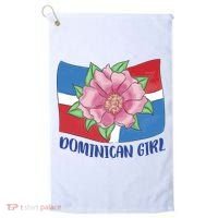 Dominican Girl Flag Golf Towel thumb 0