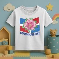 Dominican Girl Flag Toddler T-Shirt thumb 3