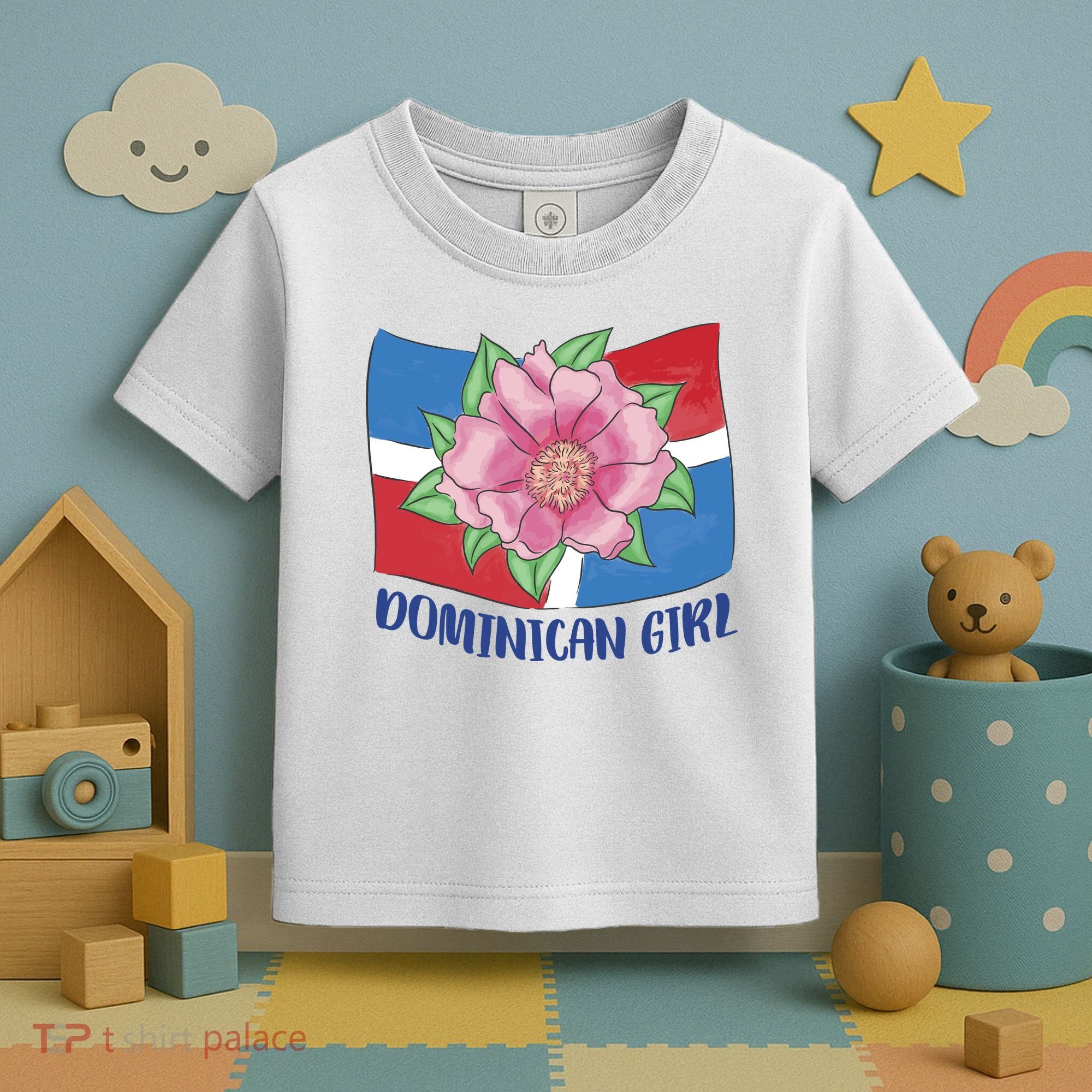 Dominican Girl Flag Toddler T-Shirt